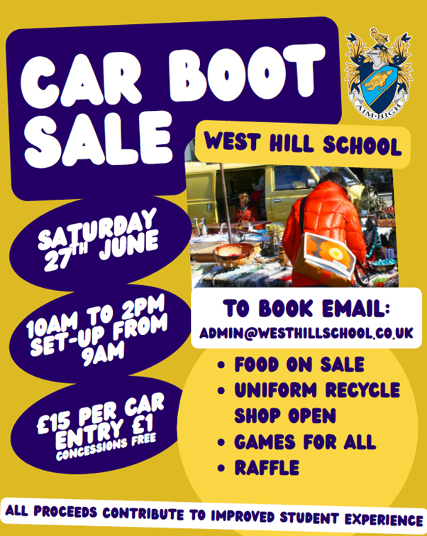 Car Boot Sale flyer A photo of the Car Boot Sale flyer
